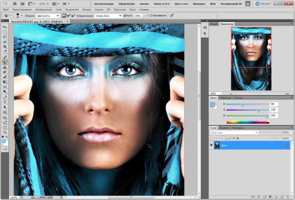 скриншот Adobe Photoshop CS5
